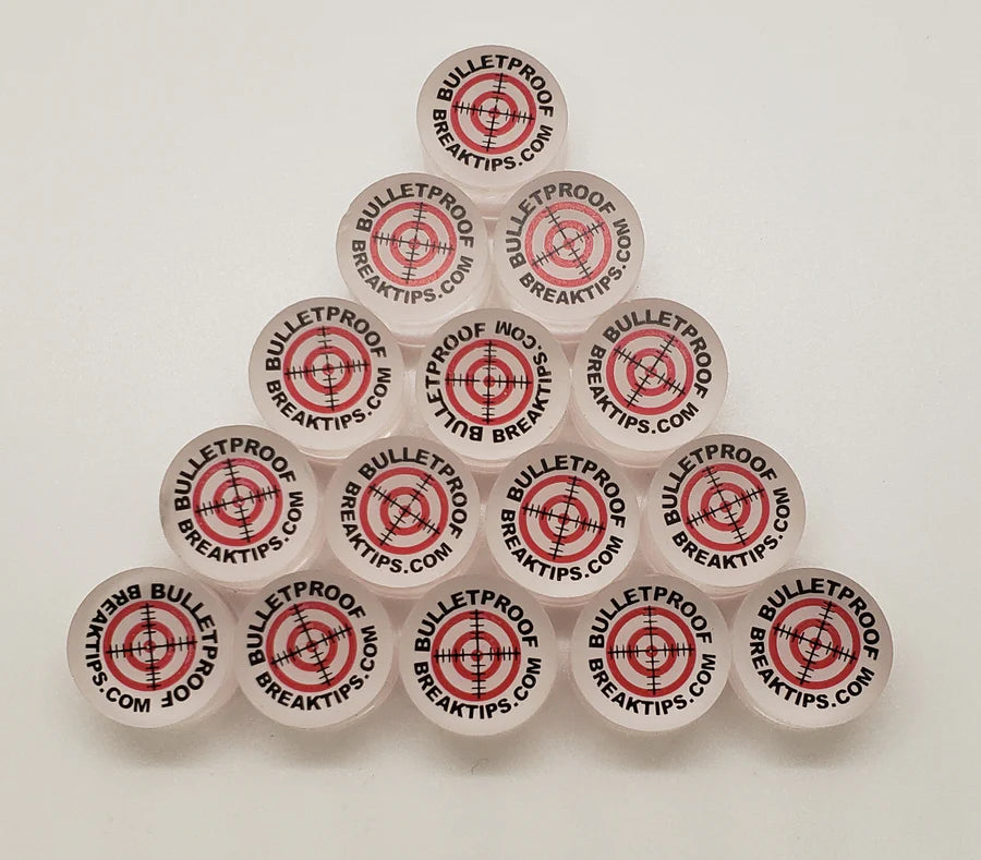 Bulletproof Break Cue Tip Official Stockist Genuine Power Jump Clear Pool 15mm